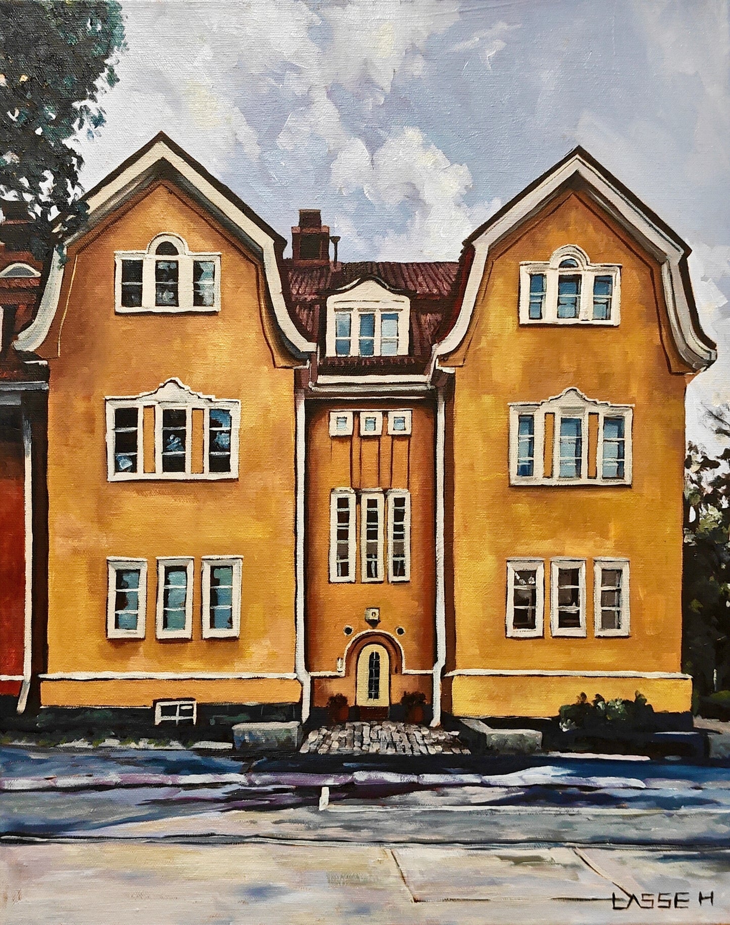 'Kaksoset' Munkkiniemi, Helsinki 50x40cm