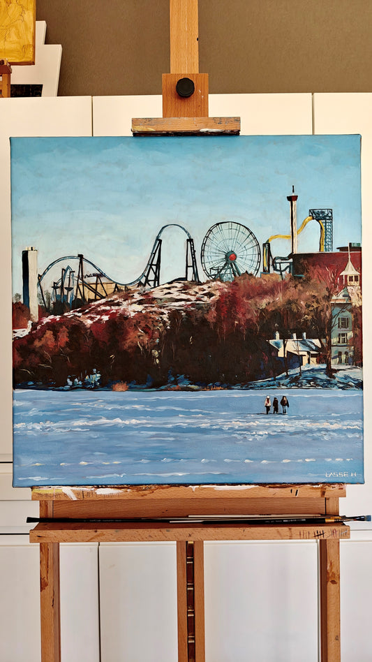 Linnanmäki, Helsinki 60x60cm