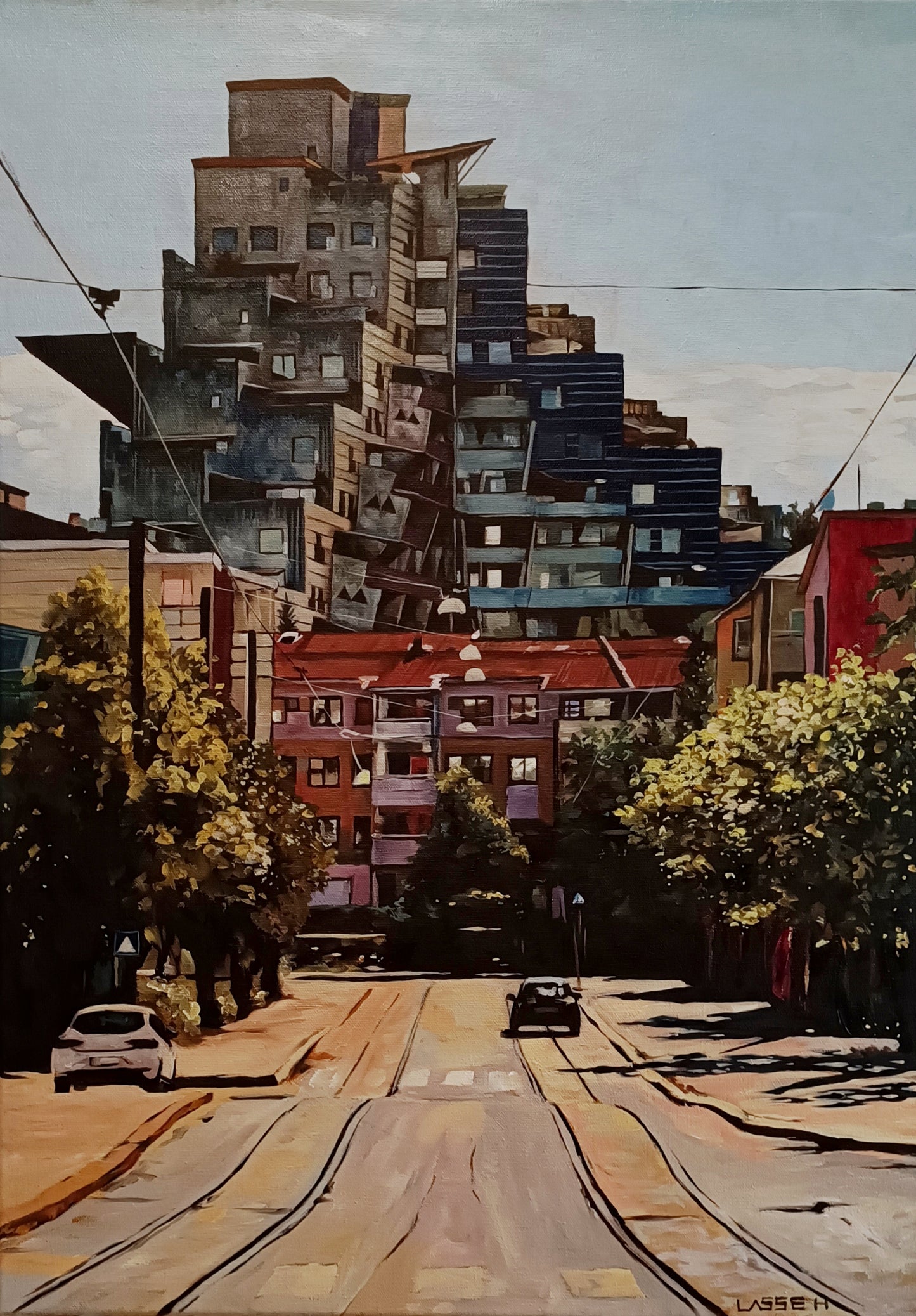 Terassitalo, Huopalahti 70x50cm